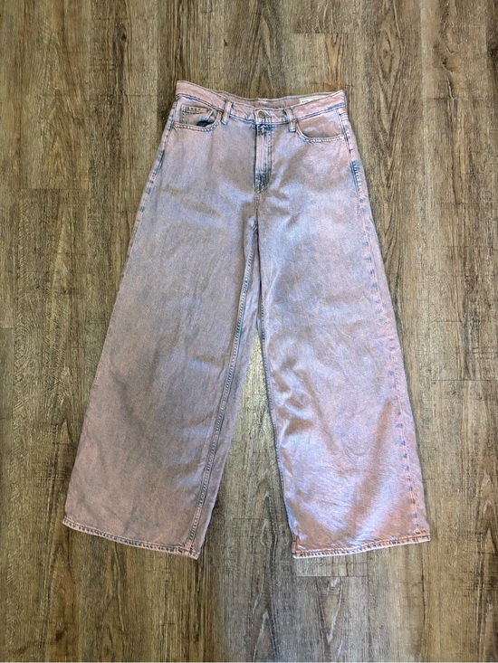 GAP Denim - GAP Wide-Leg Jeans in Light Pink Wash